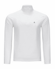 Men's Active Stripe Quarter Zip - Paddle White