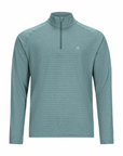 Men's Active Stripe Quarter Zip - Pickle Pine