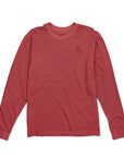 Unisex Vintage Cotton Long Sleeve Tee - Squash Red Squash