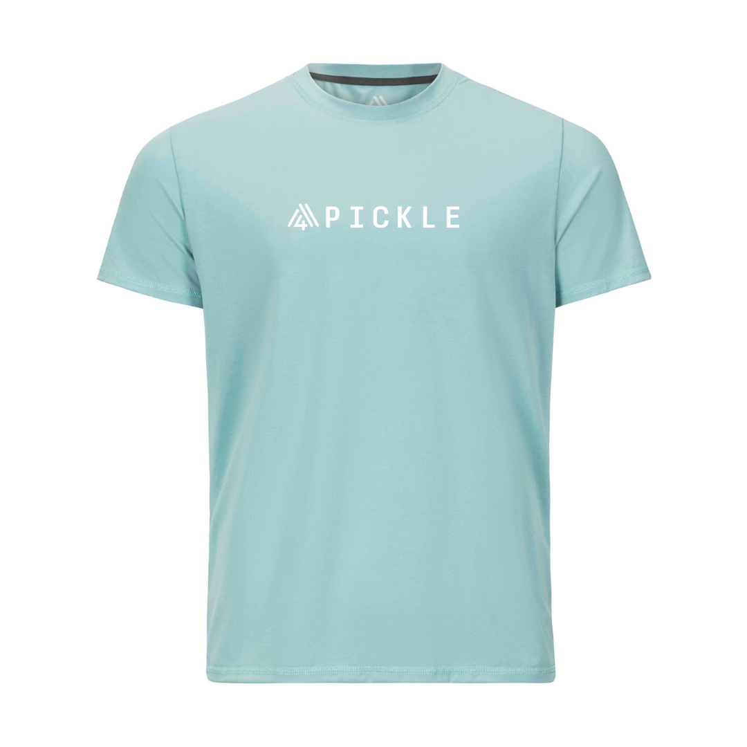 Men's Hybrid Tee - Pickle Aruba Blue