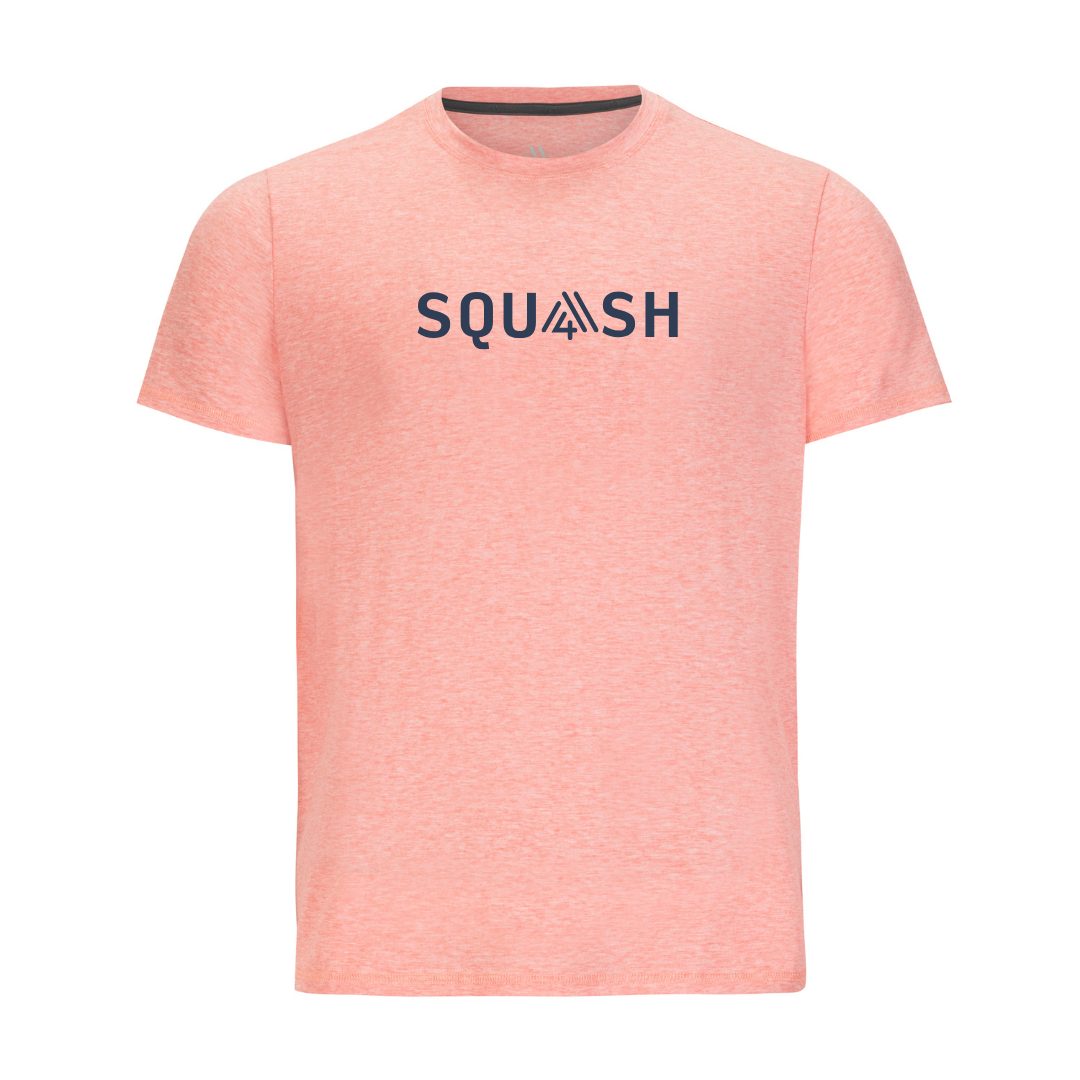 Men's Hybrid Tee - Squash Heather Burnt Sienna