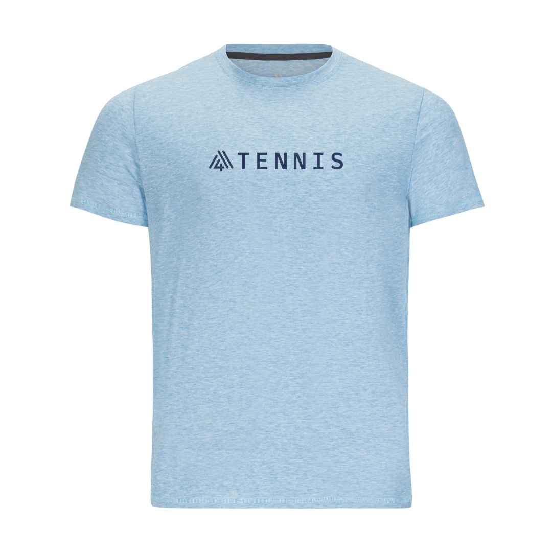 Men's Hybrid Tee - Tennis Heather Blue
