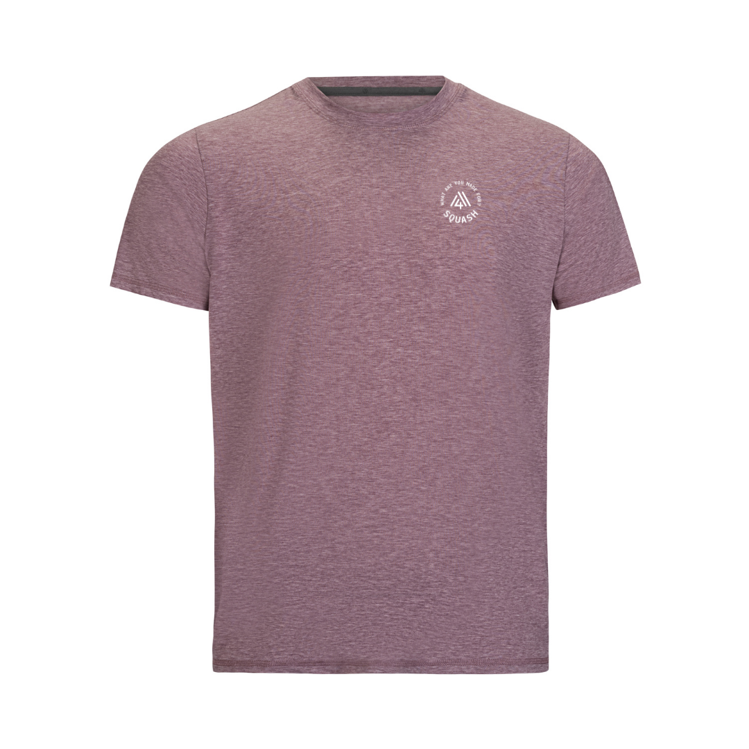 Men's Hybrid Tee - Squash Heather Red