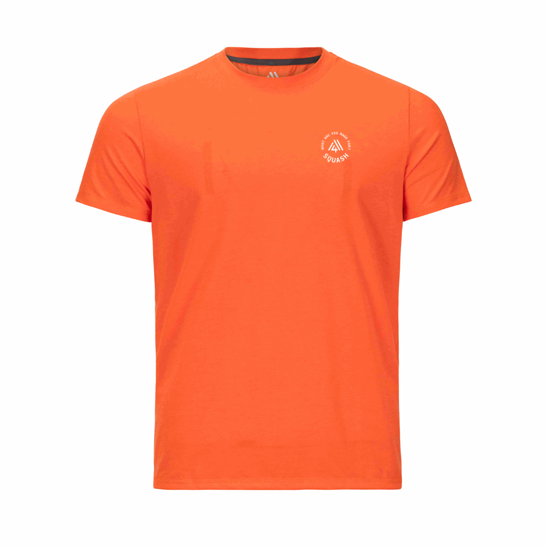 Men's Hybrid Tee - Squash Orange