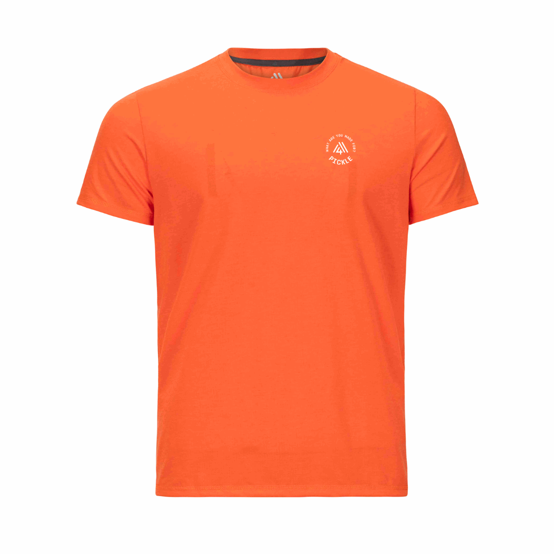 Men's Hybrid Tee - Pickle Orange