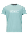 Men's Hybrid Tee - Padel Aruba Blue