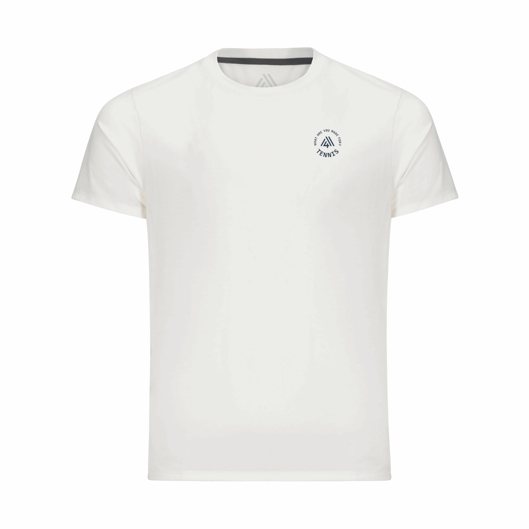 Men's Hybrid Tee - Tennis White