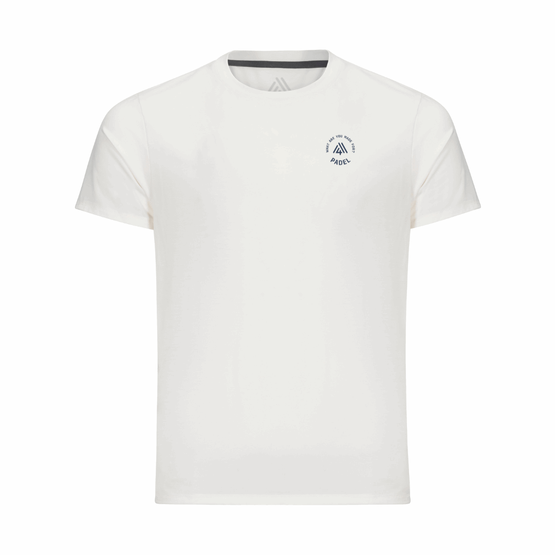 Men's Hybrid Tee - Padel White