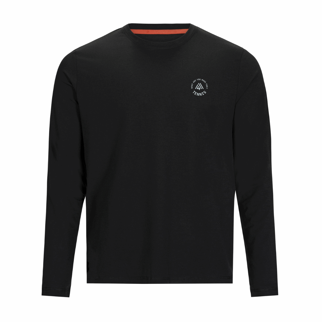 Men's Hybrid Long Sleeve Tee - Tennis Black