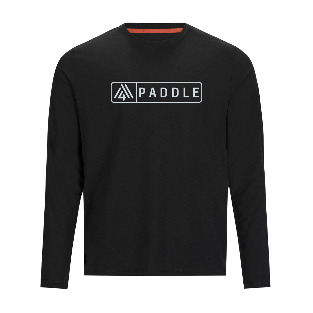 Men's Hybrid Long Sleeve Tee - Paddle Black