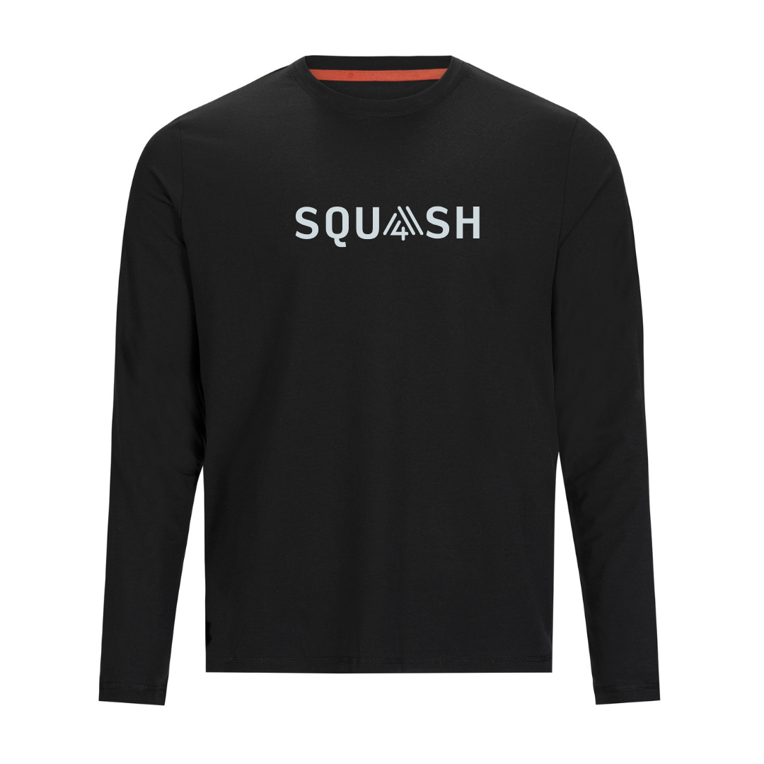 Men's Hybrid Long Sleeve Tee - Squash Black