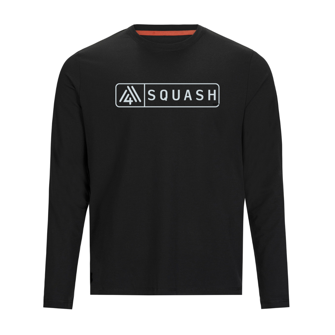 Men's Hybrid Long Sleeve Tee - Squash Black