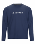 Men's Hybrid Long Sleeve Tee - Squash Blue Indigo