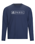 Men's Hybrid Long Sleeve Tee - Padel Blue Indigo