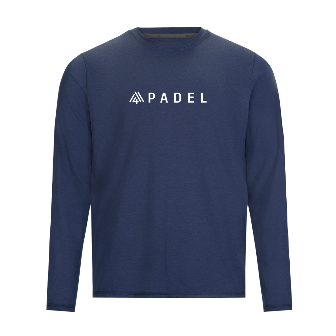 Men's Hybrid Long Sleeve Tee - Padel Blue Indigo