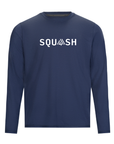 Men's Hybrid Long Sleeve Tee - Squash Blue Indigo