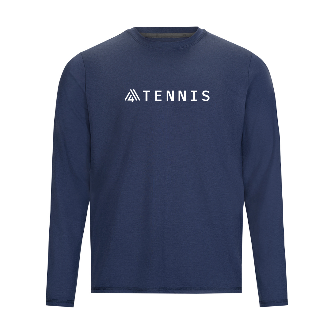 Men's Hybrid Long Sleeve Tee - Tennis Blue Indigo
