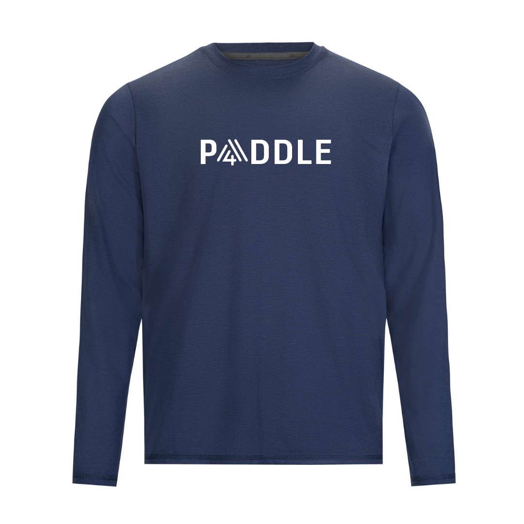 Men's Hybrid Long Sleeve Tee - Paddle Blue Indigo