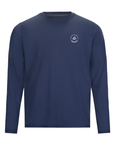 Men's Hybrid Long Sleeve Tee - Squash Blue Indigo