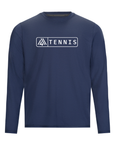 Men's Hybrid Long Sleeve Tee - Tennis Blue Indigo