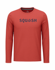 Men's Hybrid Long Sleeve Tee - Squash Brick