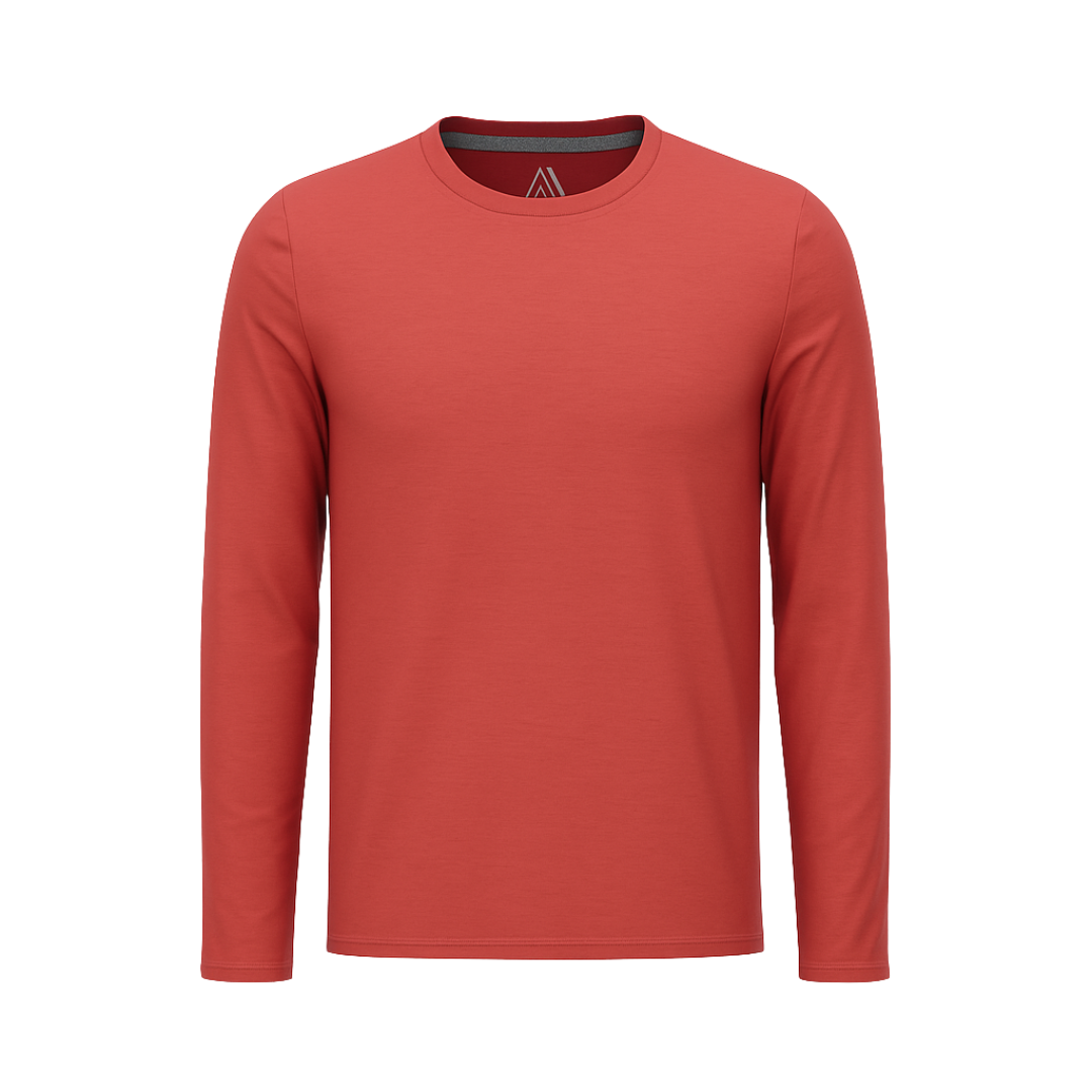 Men's Hybrid Long Sleeve Tee Brick