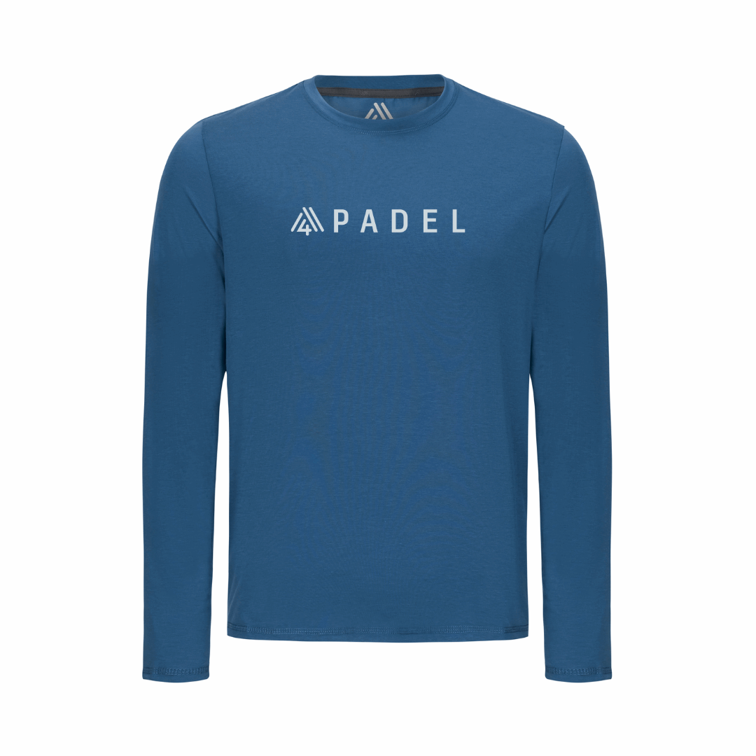 Men's Hybrid Long Sleeve Tee - Padel Ensign Blue
