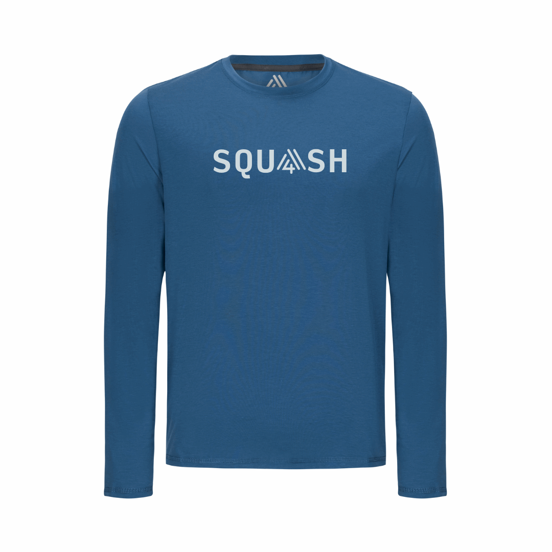 Men's Hybrid Long Sleeve Tee - Squash Ensign Blue