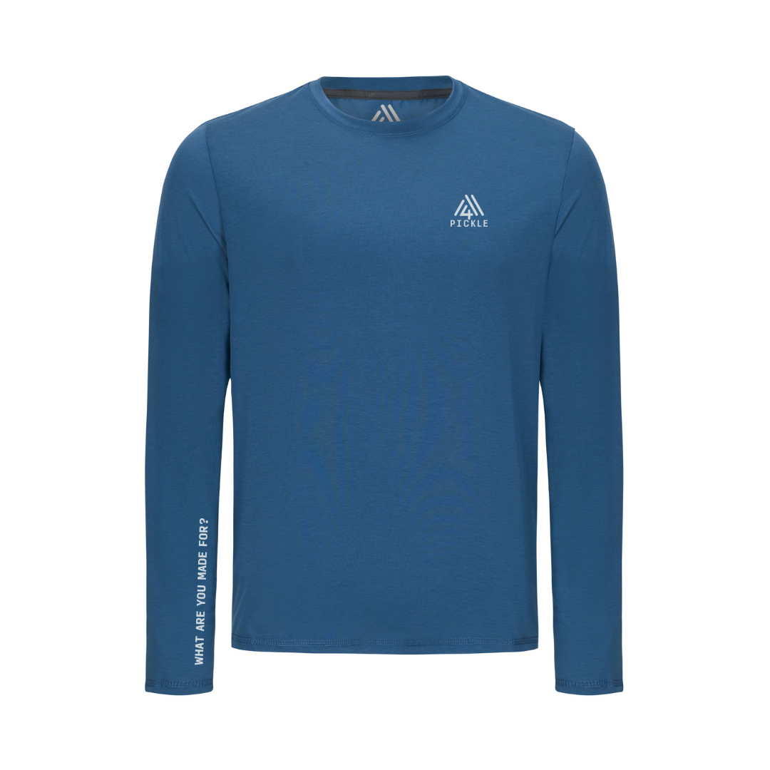 Men's WAYM4 Hybrid Long Sleeve Tee - Pickle Ensign Blue