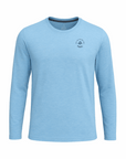 Men's Hybrid Long Sleeve Tee - Padel Heather Blue