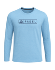 Men's Hybrid Long Sleeve Tee - Padel Heather Blue