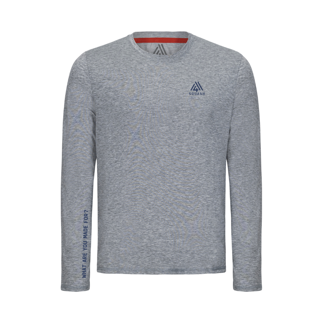 Men's WAYM4 Hybrid Long Sleeve Tee - Squash Heather Grey