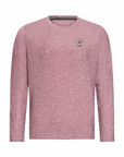 Men's Hybrid Long Sleeve Tee - Padel Heather Red