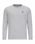Men's Hybrid Long Sleeve Tee - Squash Heather Silver