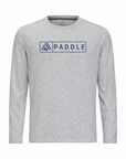 Men's Hybrid Long Sleeve Tee - Paddle Heather Silver