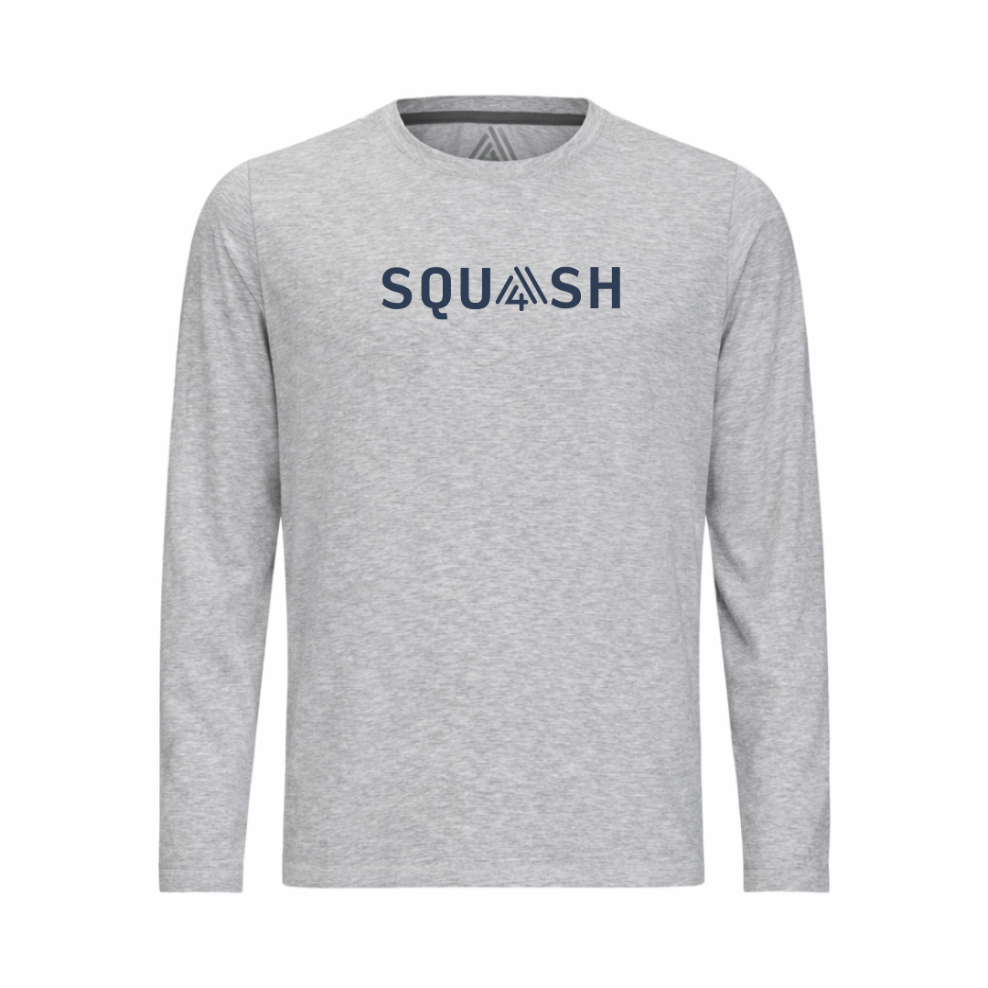 Men's Hybrid Long Sleeve Tee - Squash Heather Silver