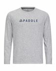 Men's Hybrid Long Sleeve Tee - Paddle Heather Silver