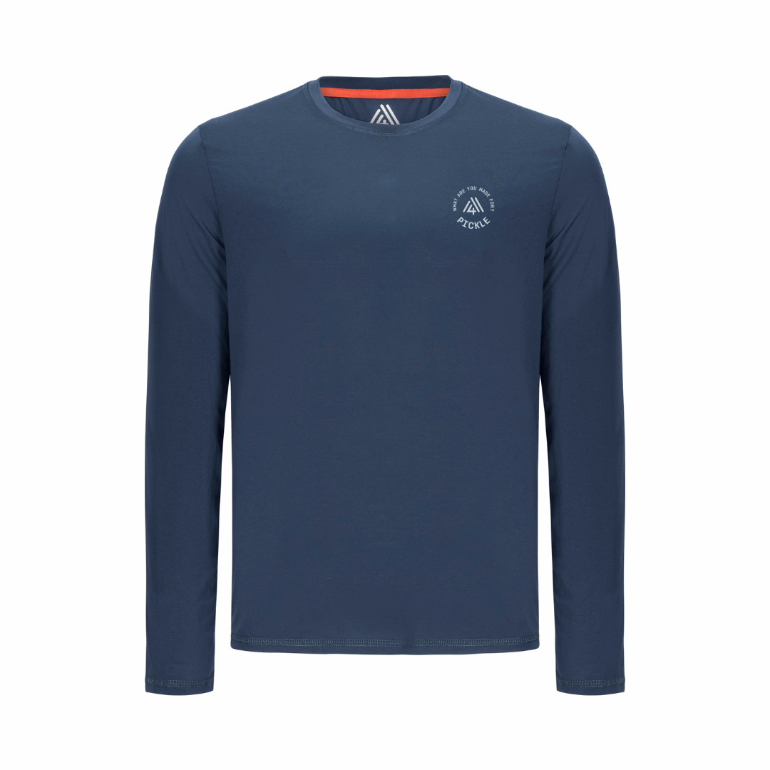 Men's Hybrid Long Sleeve Tee - Pickle Navy