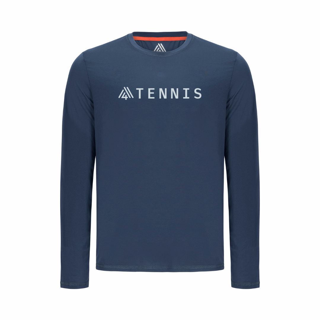 Men's Hybrid Long Sleeve Tee - Tennis Navy
