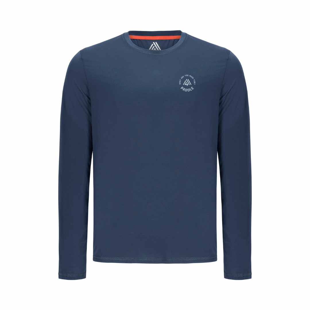 Men's Hybrid Long Sleeve Tee - Paddle Navy