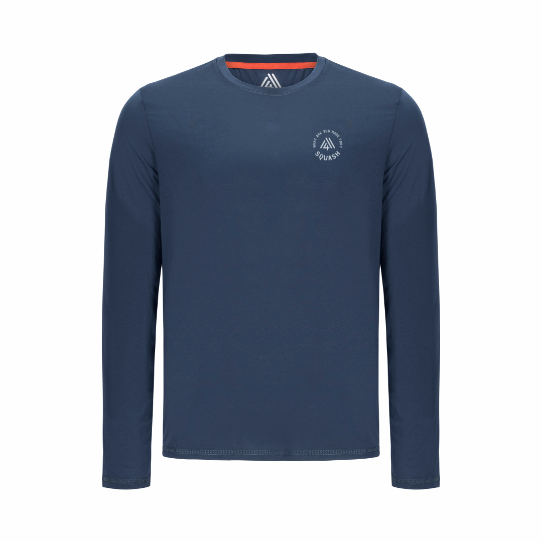 Men's Hybrid Long Sleeve Tee - Squash Navy