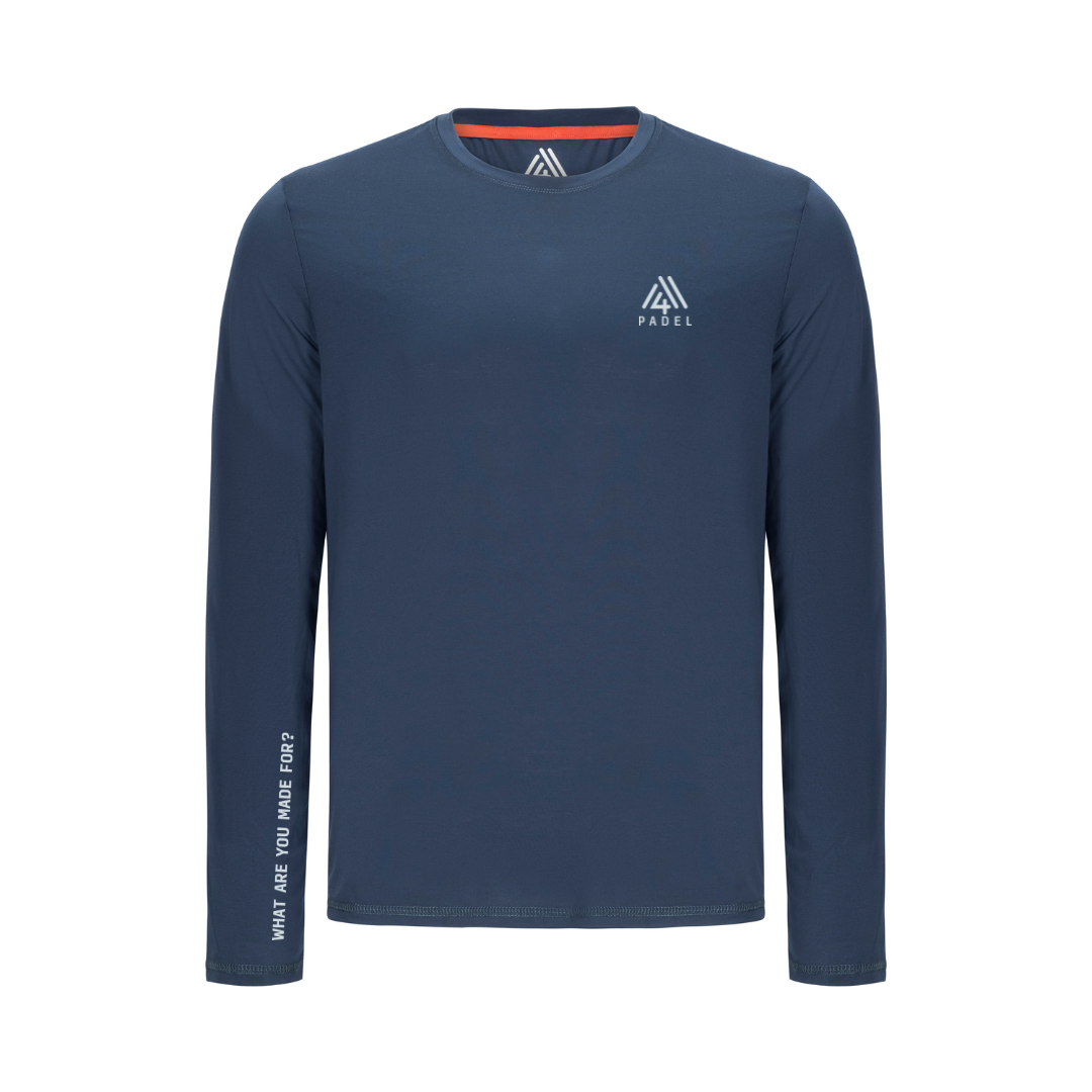 Men's WAYM4 Hybrid Long Sleeve Tee - Padel Navy