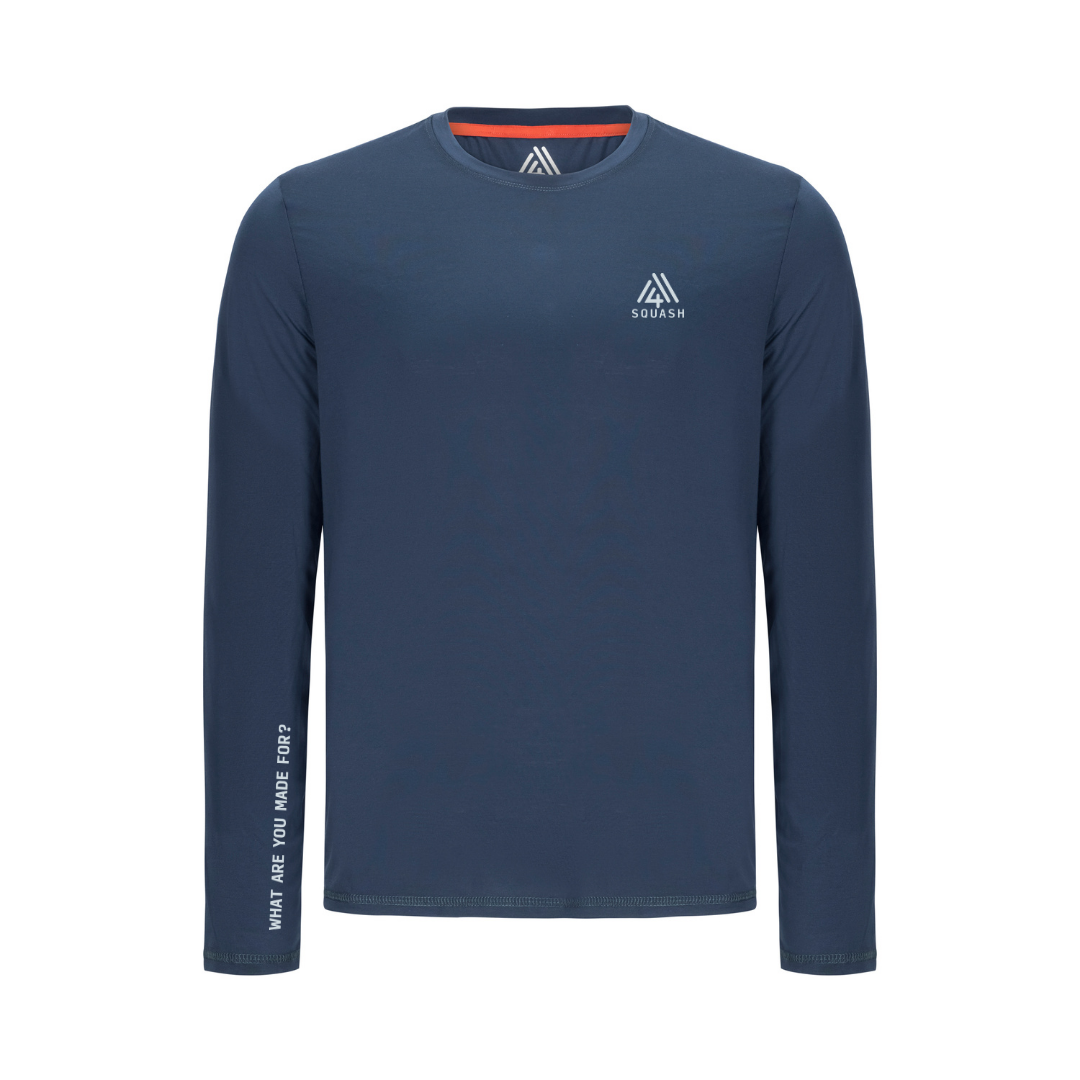 Men's WAYM4 Hybrid Long Sleeve Tee - Squash Navy