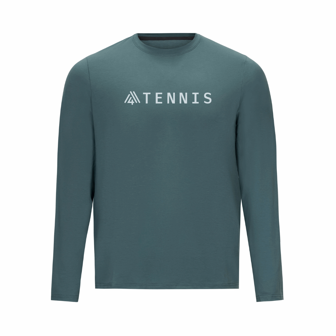 Men's Hybrid Long Sleeve Tee - Tennis Pine