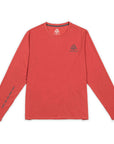 Men's Hybrid Long Sleeve Tee - Squash Brick