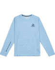 Men's Hybrid Long Sleeve Tee - Paddle Heather Blue