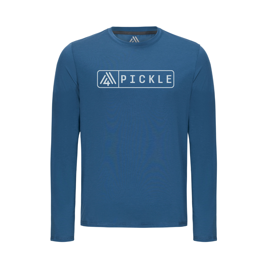 Men's Hybrid Long Sleeve Tee - Pickle Ensign Blue