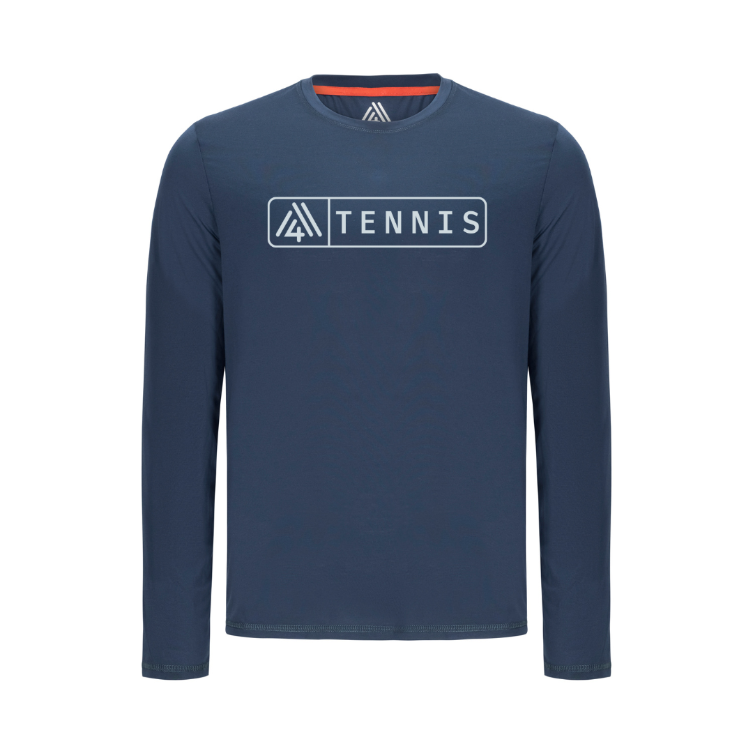 Men's Hybrid Long Sleeve Tee - Tennis Navy