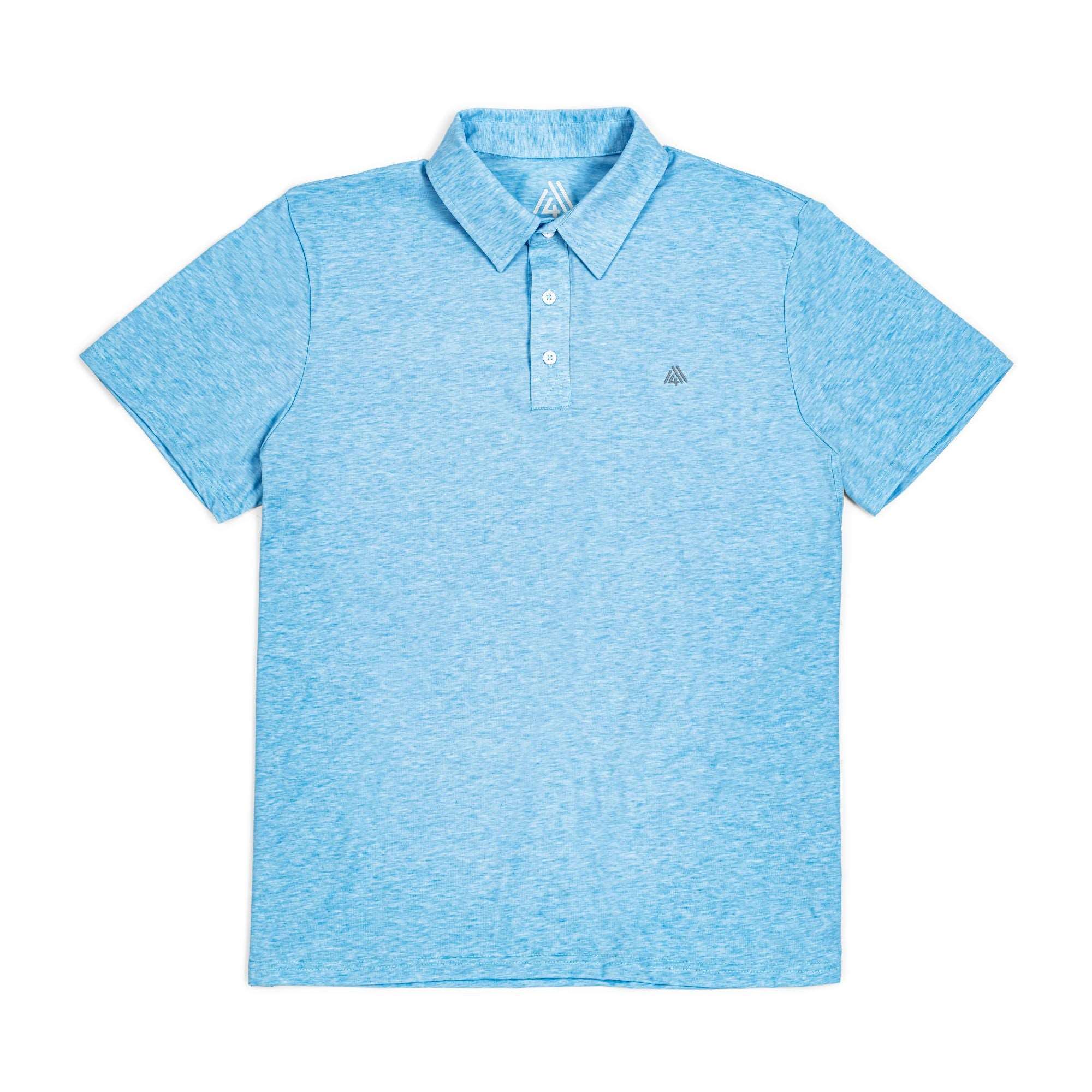 Men&#39;s Hybrid Polo Heather Blue