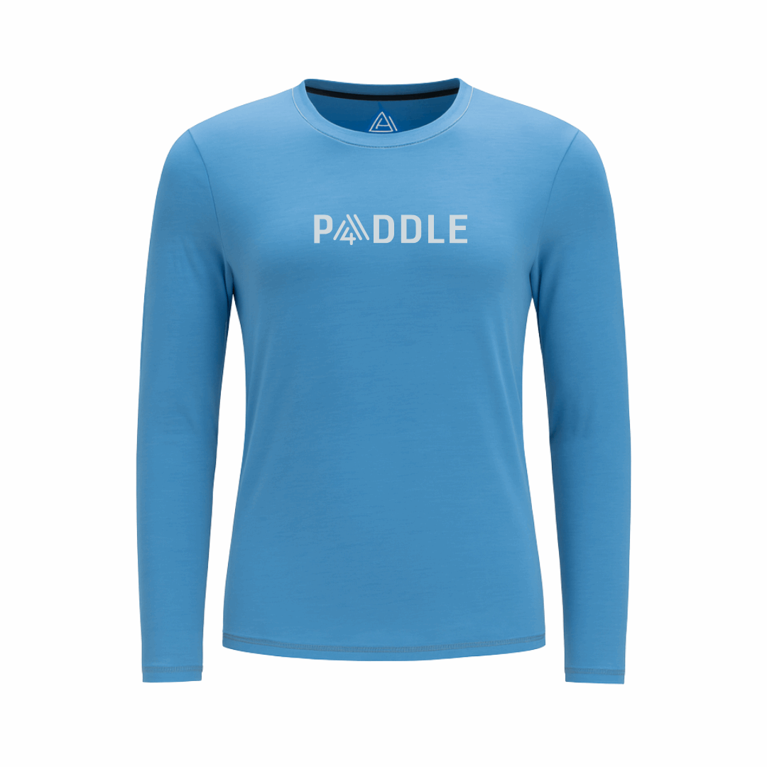 Women's Hybrid Long Sleeve Tee - Paddle Light Blue